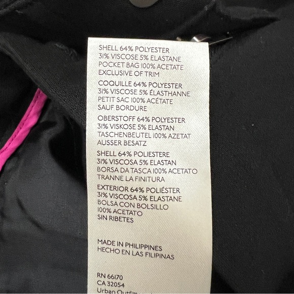 Anthropologie MAEVE Avery Pleated Trousers Wide Leg Pants High Waist Black NWT 4 - Picture 7 of 9